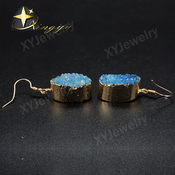 Новые модные очаровательные серьги светло-синиого кристалла многообразия XYE300208 2015 года!!!!!