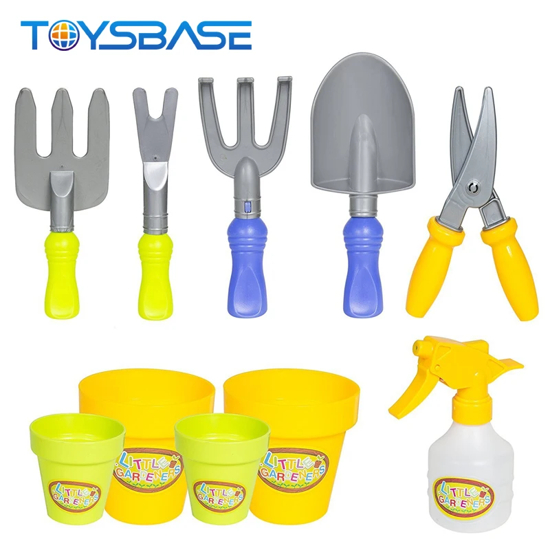 Садовый инструмент, тележка, игрушка-игры на открытом воздухе, Набор детских садовых инструментов
