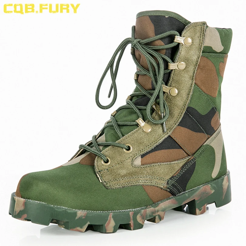 
Custom military army tactical boots combat jungle desert suede leather Panama Sole boots 