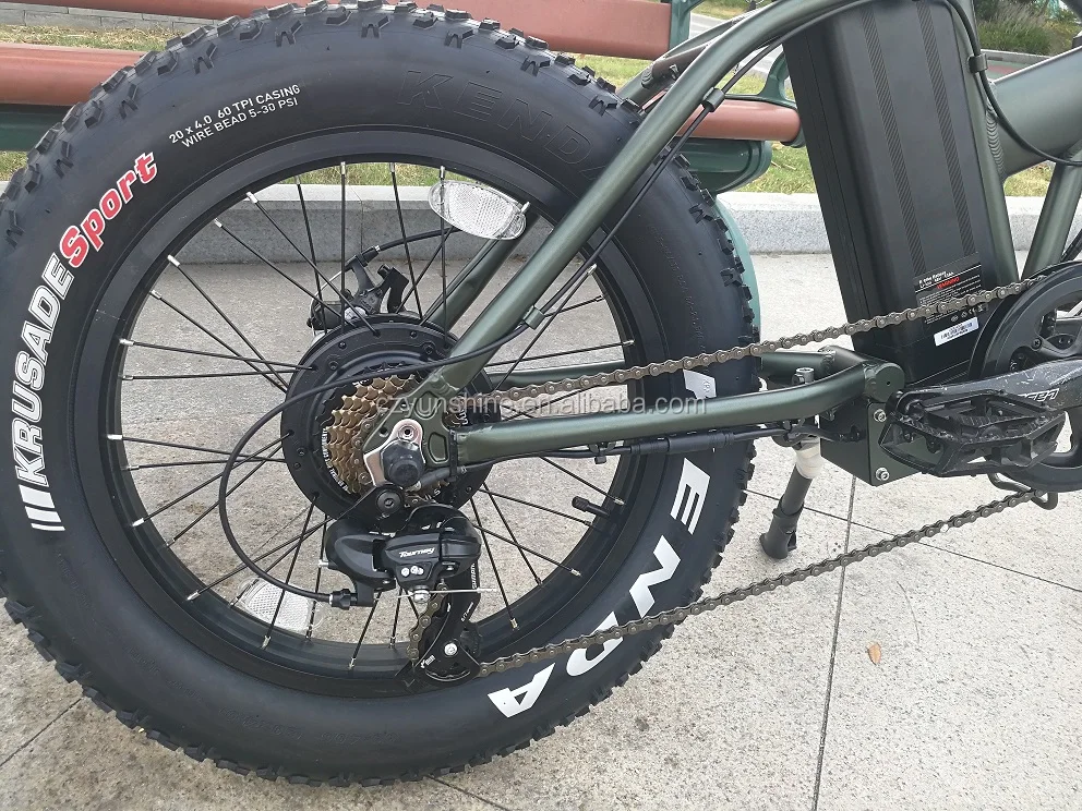 
Super tandem folding electric pocket/mountain bike with suspension fork 