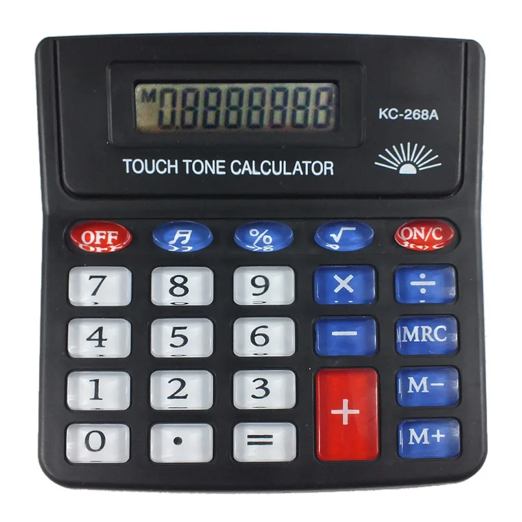 Transparent Buttons Desktop Electronic Calculator 268A