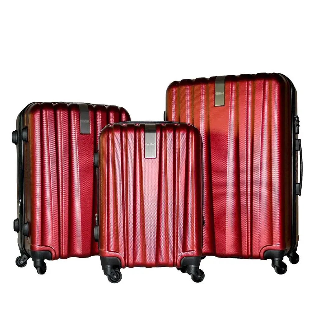 
3PCS ABS PC Trolley Luggage Set Spinner 4 Wheels Suitcase size 20 24 28inch Travel Case 