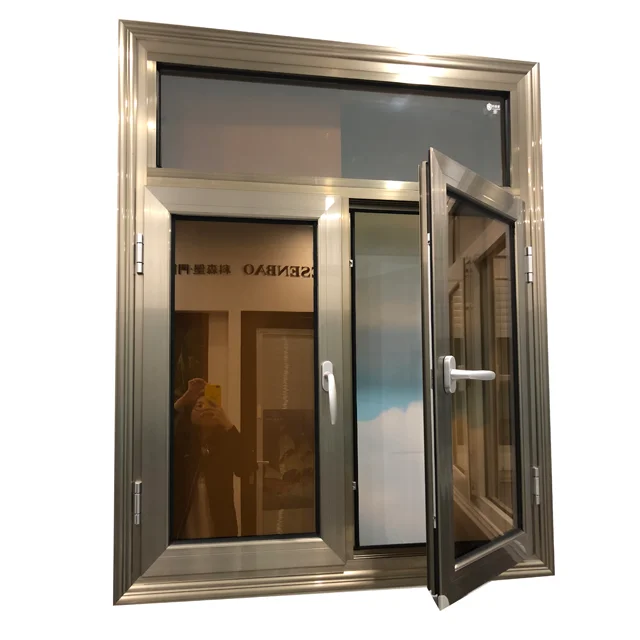 8mm double tempered glass aluminium windows and doors aluminium works size customized aluminium windows price  in pakistan