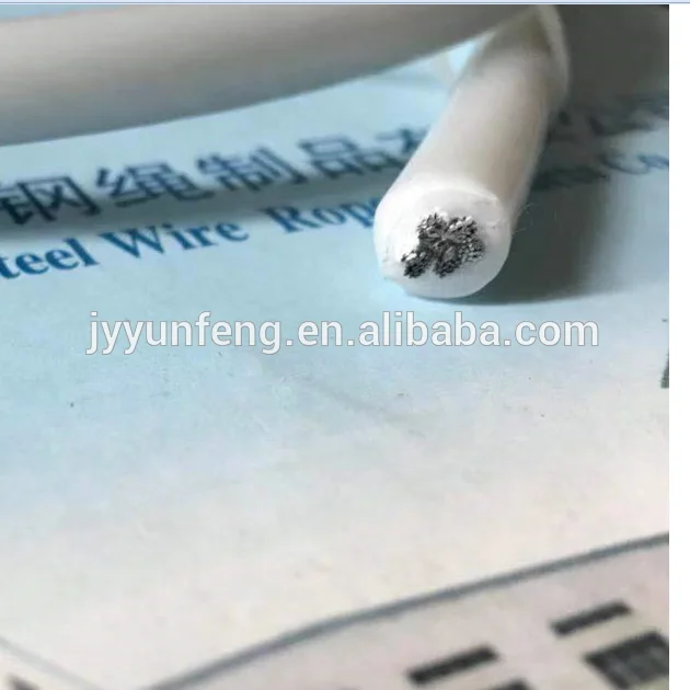  PTFE/F4 покрытый natual цвет нержавеющая 316 стальная проволока веревка окна трос 3x7-2-2.5mm