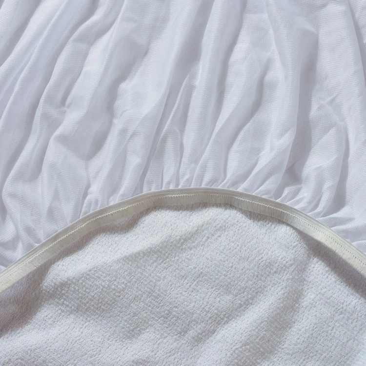
Soft 100% terry cotton breathable Mattress Protector Pad Cover anti bed bug mattress cover hotel waterproof mattress protector 