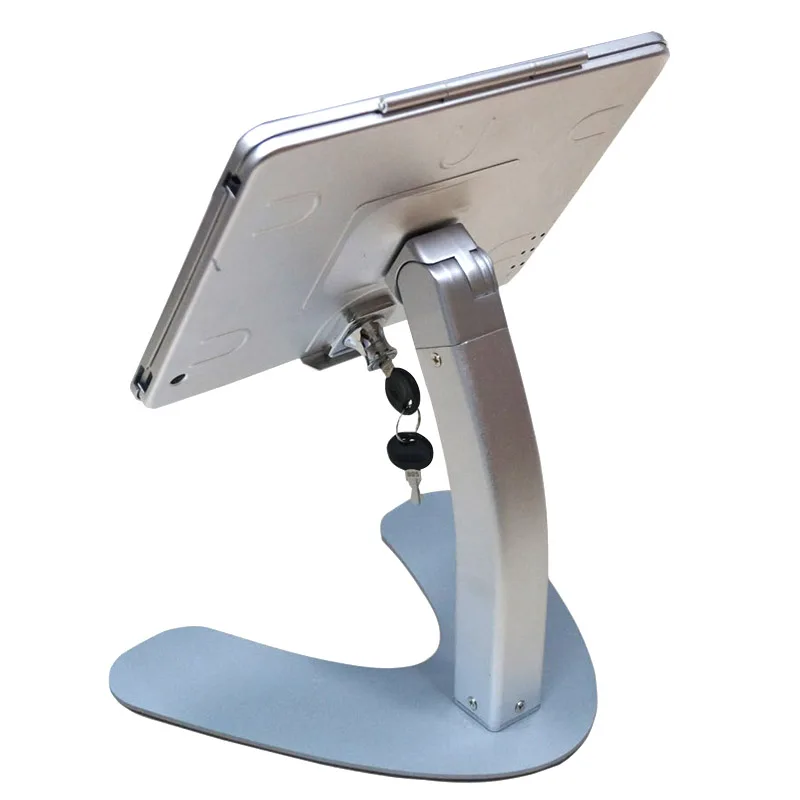 Гибкие металлические подставки для планшета с защитой от кражи, вращающиеся на 360 градусов, с блокировкой, подставка для планшета для ipad 10,2 дюйма