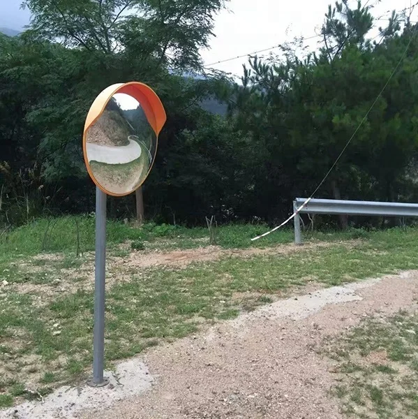 PC convex mirror 2025 hot sale road mirror 800 mm outside rear view mirror