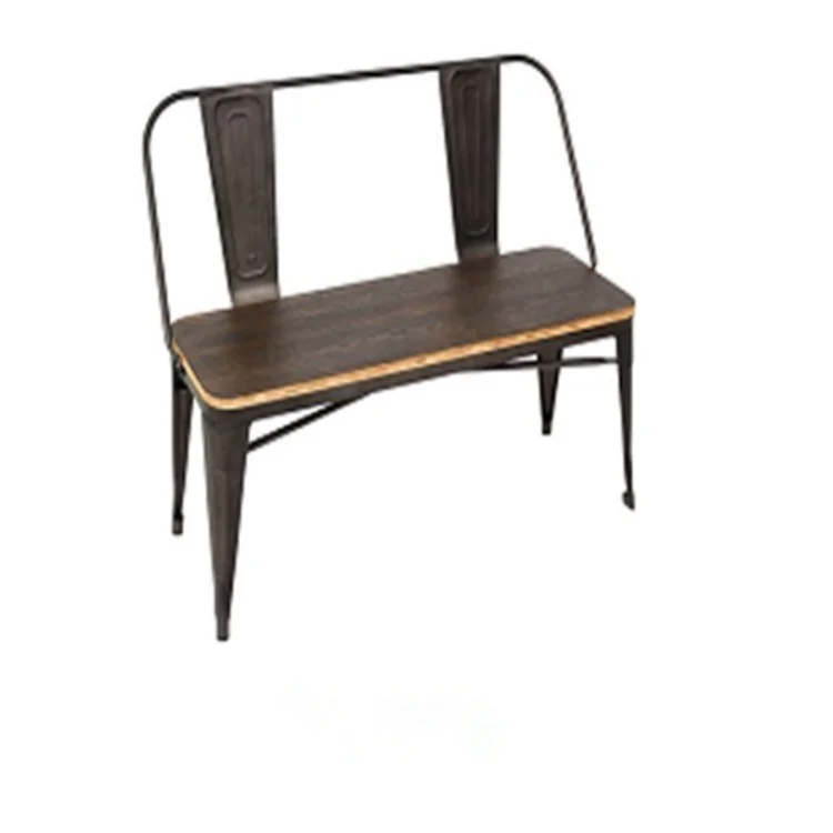 Newest design solid wood highback bench long chair