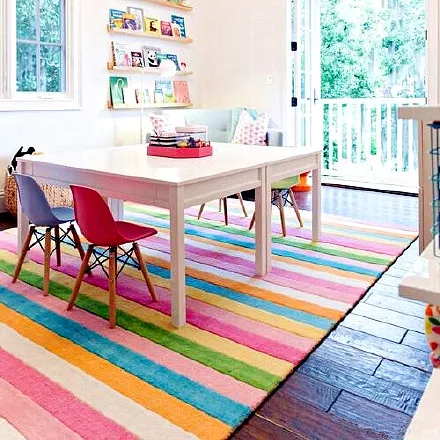 Chinese Wholesale Factory Custom Home Rugs Boho Rainbow Rug Living Room Area Carpets