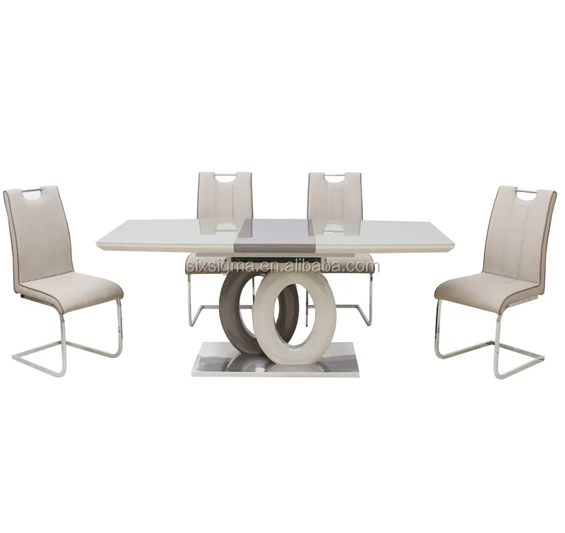 Малайзии современный небольшой размер высокоглянцевые поддержка обеденный стол