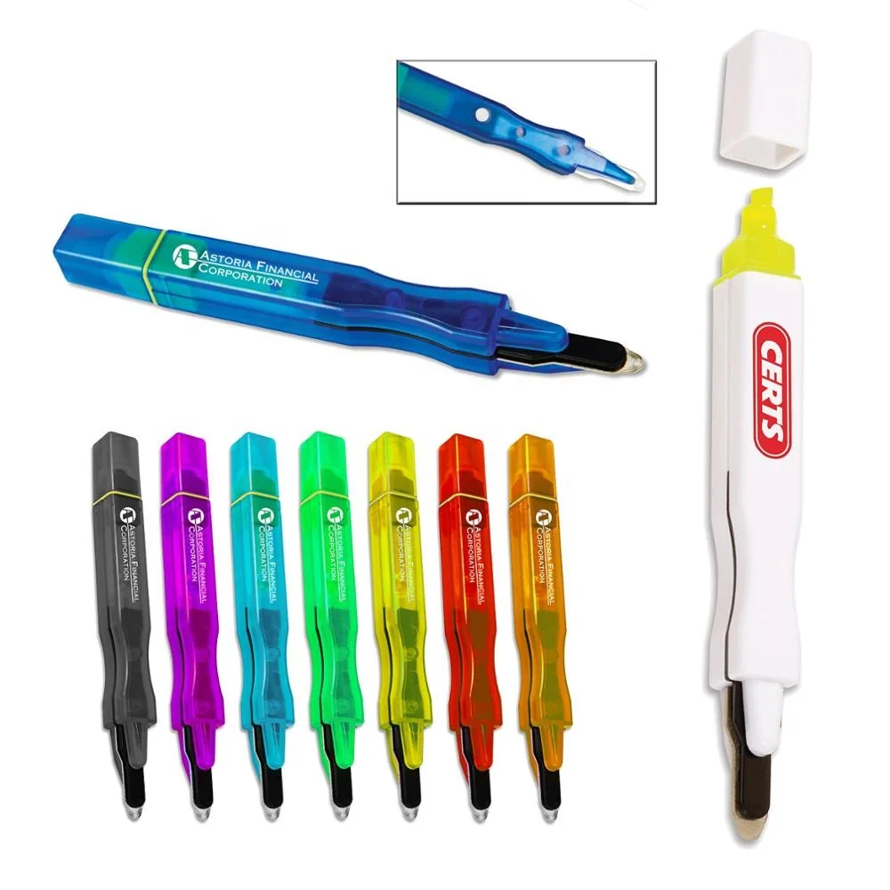 
Оптовая продажа, высокое качество, выгодная цена, многофункциональный двухсторонний пластиковый портативный пресс для снятия степлера с хайлайтером 