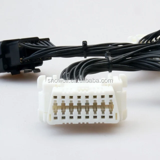16 Pin Y Splitter Extension 1 to 3 Diagnostic Electronic Cable Extension OBD2 Y Cable