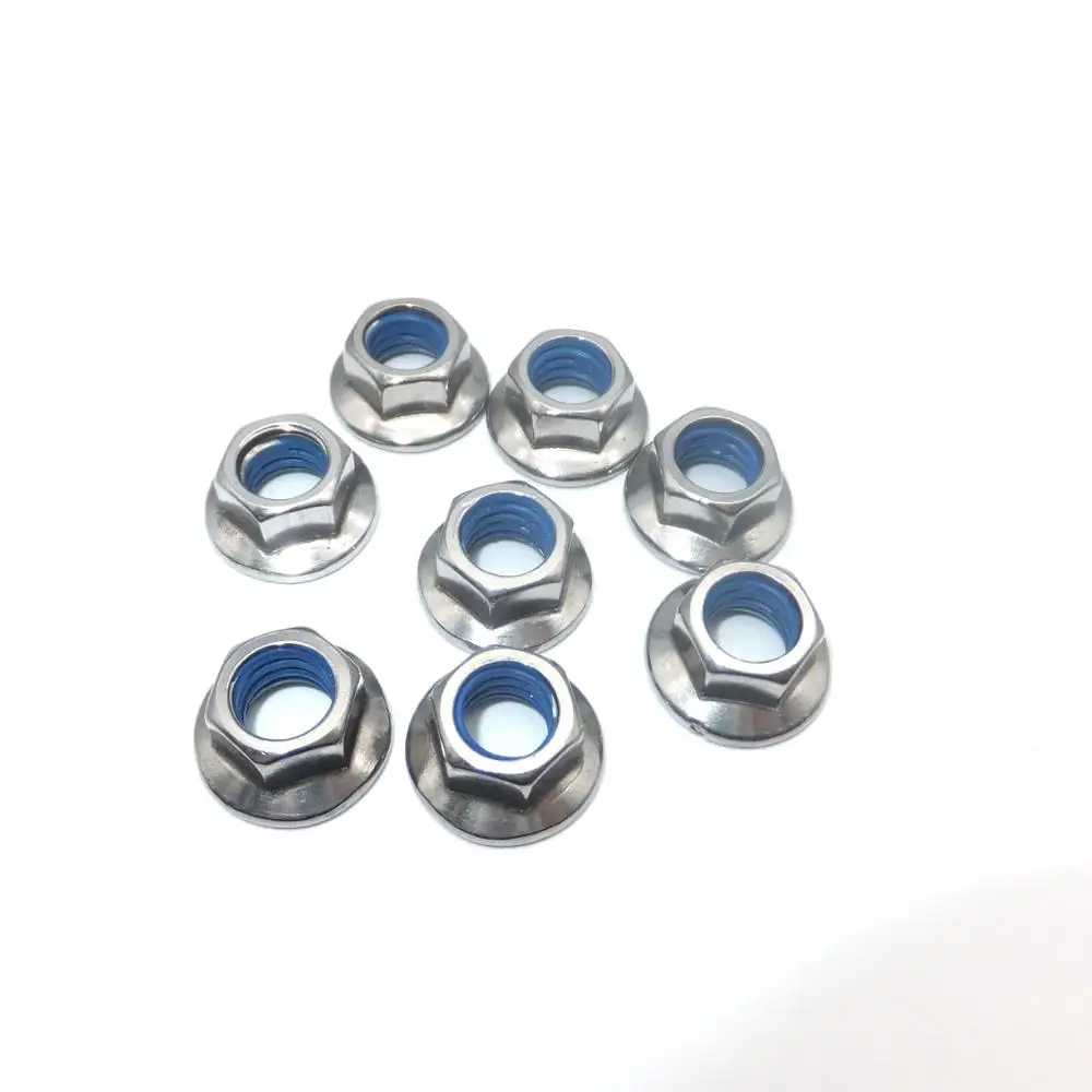 Wholesale 304 Stainless Steel galvanized Serrated Self Locking Hex Flange Nut