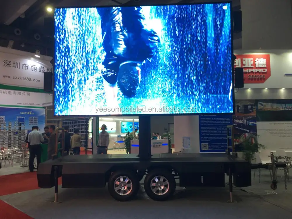 
2017 latest fashion top design led sign trailer for sale ODM 