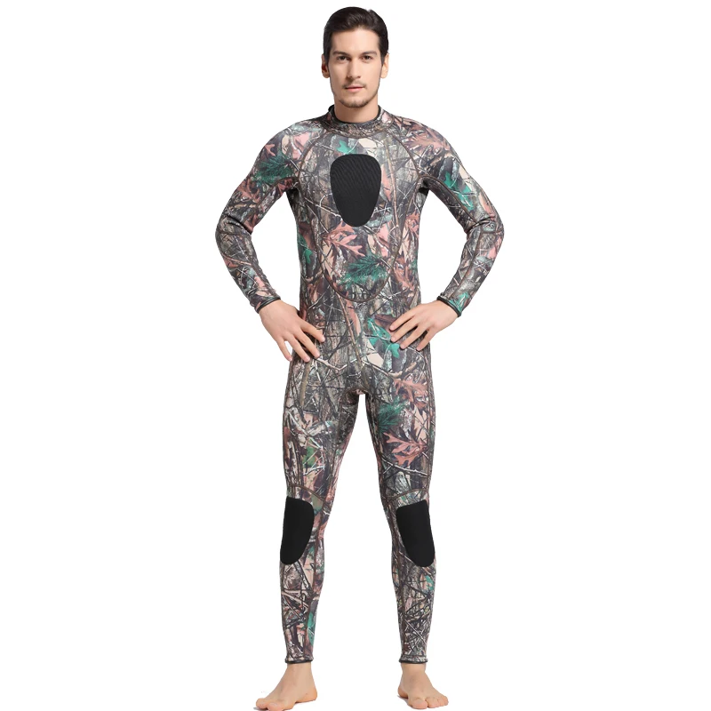 3mm Neoprene Spearfishing Wetsuit Diving Full Suit Camouflage Surfing Wetsuit For Men