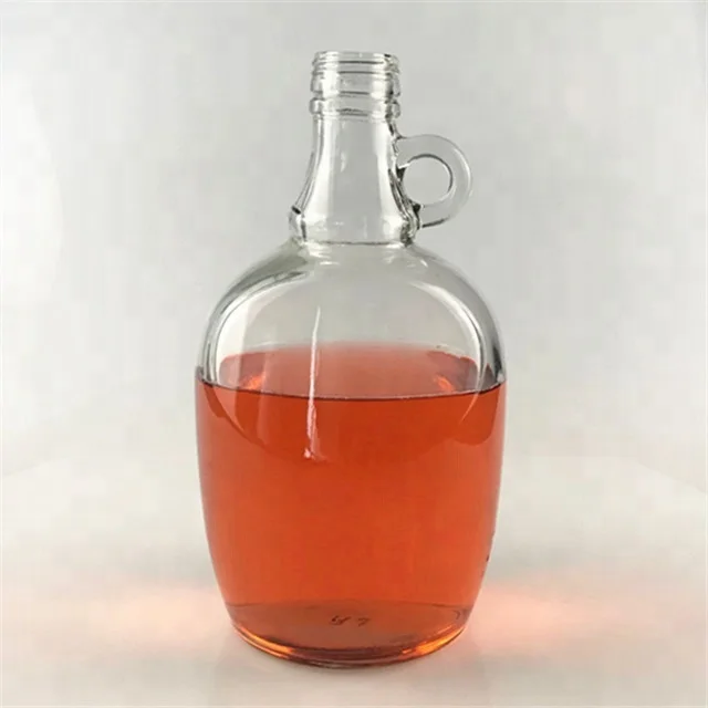 
1.5L clear glass beer growler empty wine Growler Bottle 