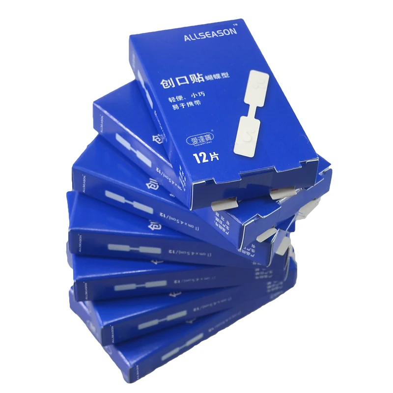 Free shipping 1cmX4.5cm Waterproof Band aid Butterfly Adhesive Wound Closure Band Aid Emergency kit Adhesive Bandages