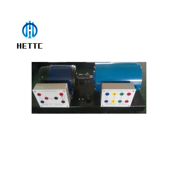 AC DC MOTOR GENERATOR SET TRAINING MODEL, Electrical lab motor control teaching, ac dc  generator didactic Education Apparatus