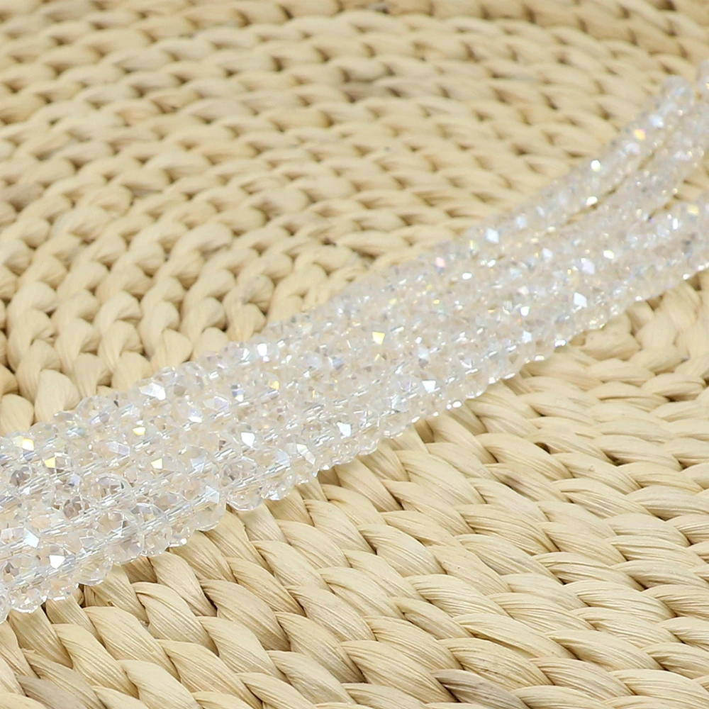 
Crystal Czech Loose Glass Rondelle 6mm Faceted Beads For Bracelet 5040# 