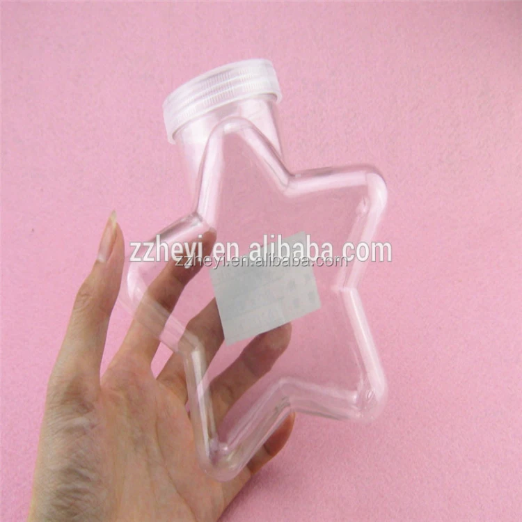 14oz 420ml Star Shape Plastic Candy Jars Wholesale