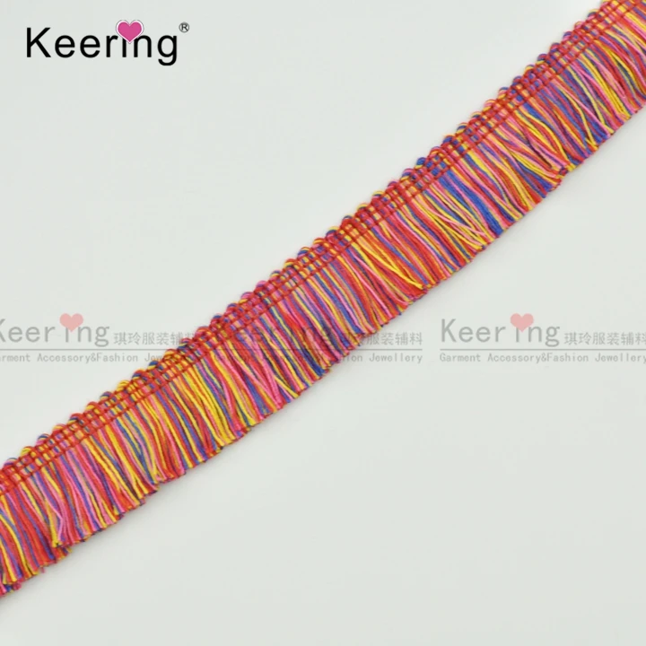 mixcolor cotton wholesale tassel fringe trimming WTPB-048
