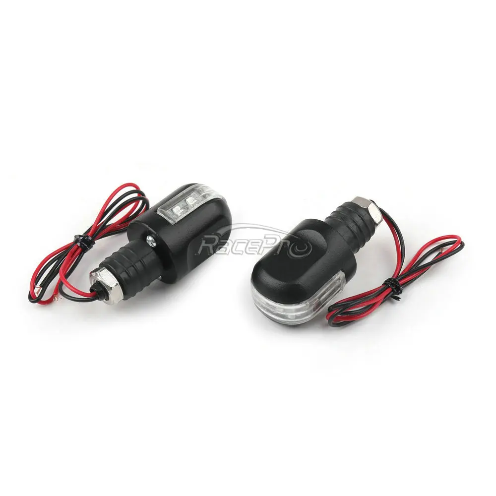 Motorcycle LED Light Indicator Blinker Handle Bar End Handlebar Motor Turn Signal Light