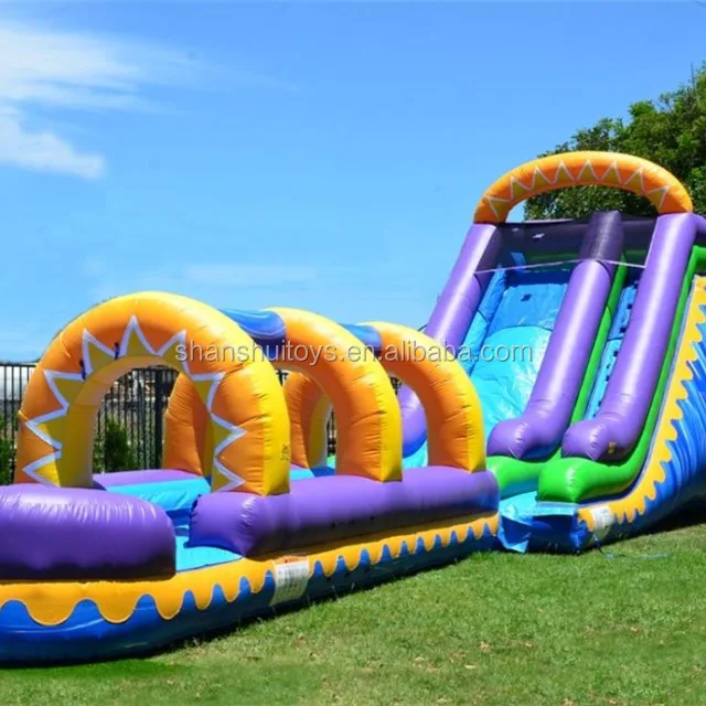 
New design amazing giant inflatable water slide with pool inflatable slip n slide for sale commercial 