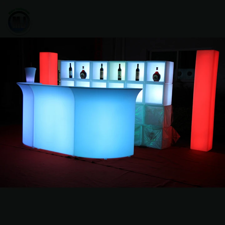 
Remote Control Bar KTV Led Table Long Square Tea Table 