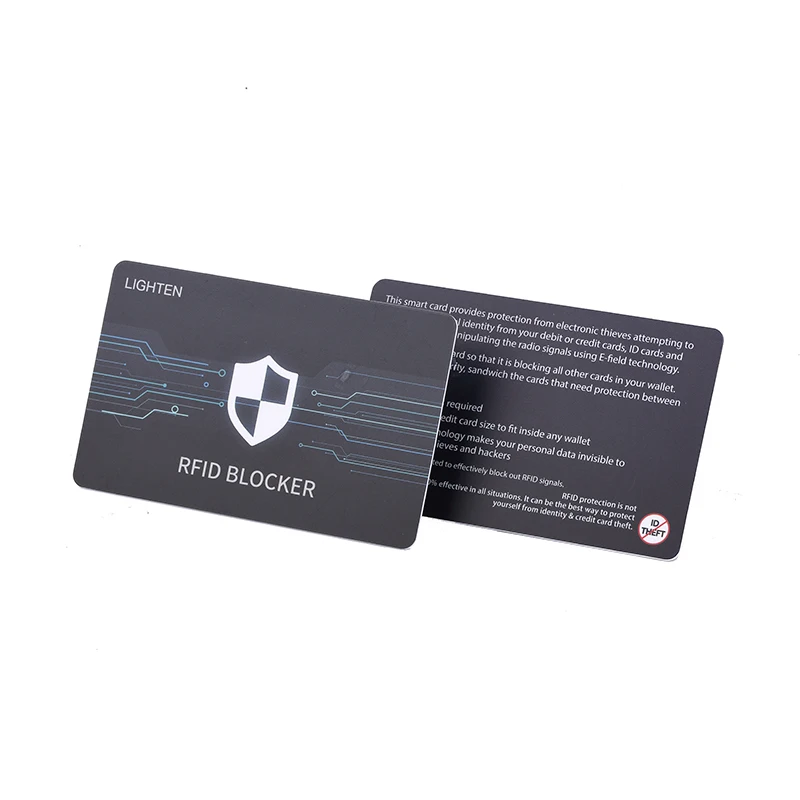 Secure Protection Card blocker Anti theft Card Rfid wallet Blocking Card