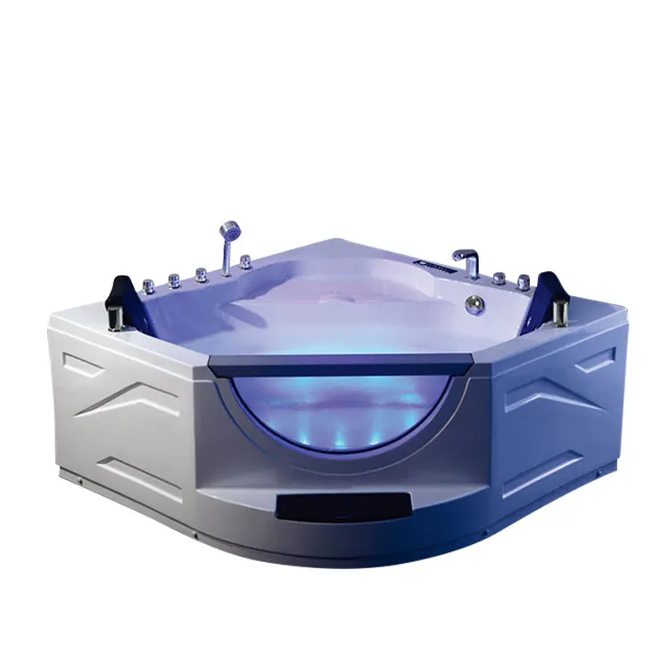 acrylic bathroom corner bathtub whirlpool massage bath tub