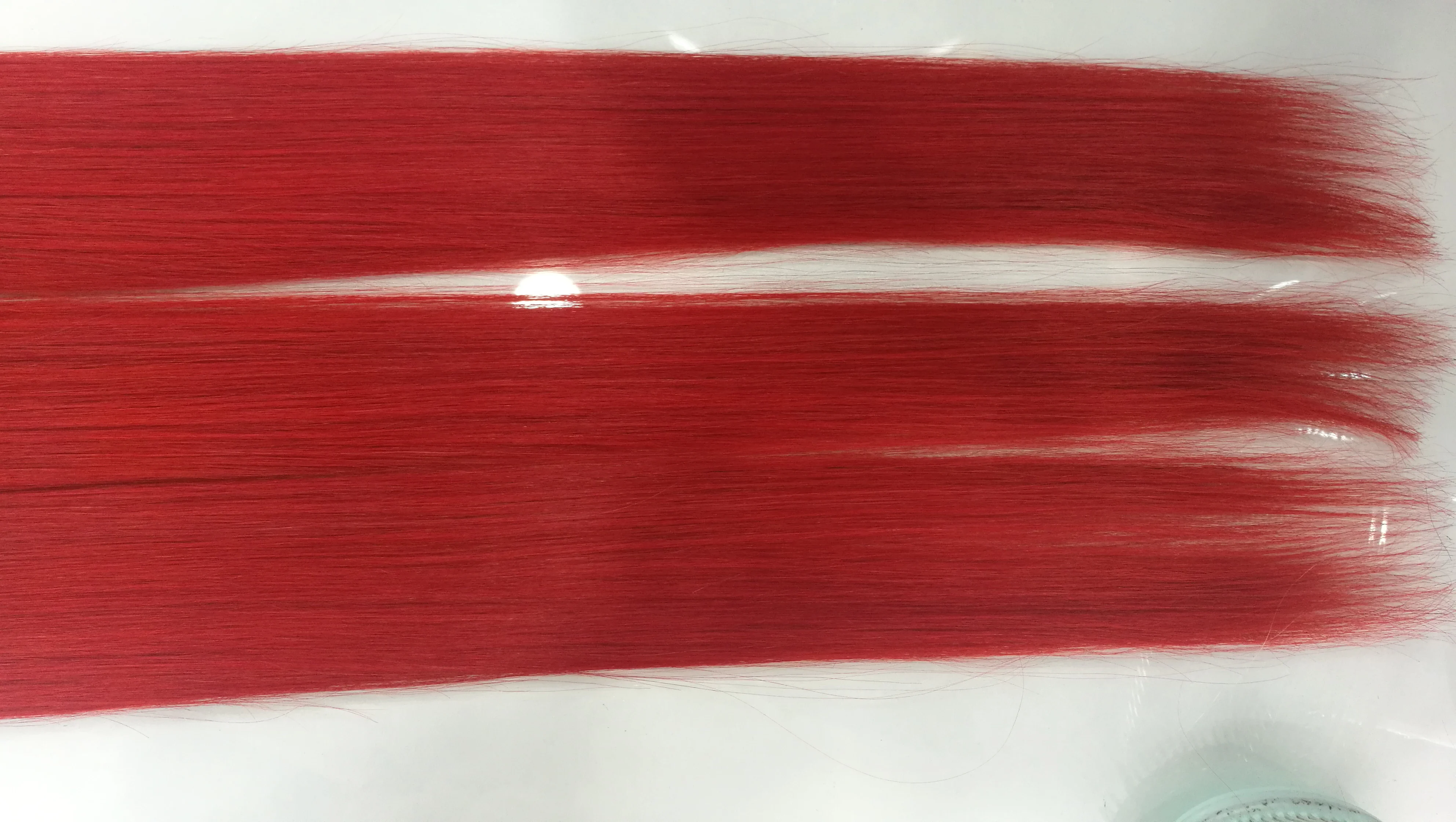 Super long  flat tip 100% human hair 32inch 100gr red high quality Pre-bonded hair extension