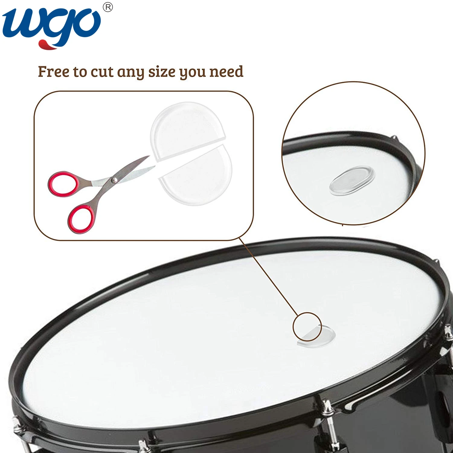 Resin Adhesive Cabinet drawer Drum Tone Control Damper gel pads with Removable No Residue Washable Function