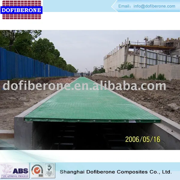 FRP fiberglass drainage grating side walk grating catwalk grating
