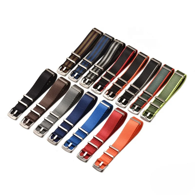 Beautifully made high quality 20mm 22mm nylon watch strap watch band nylon straps