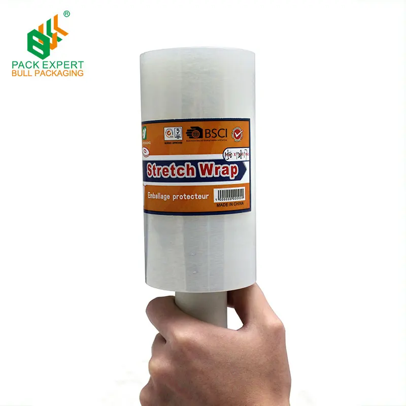 Virgin raw material lldpe black 20 micron stretch film