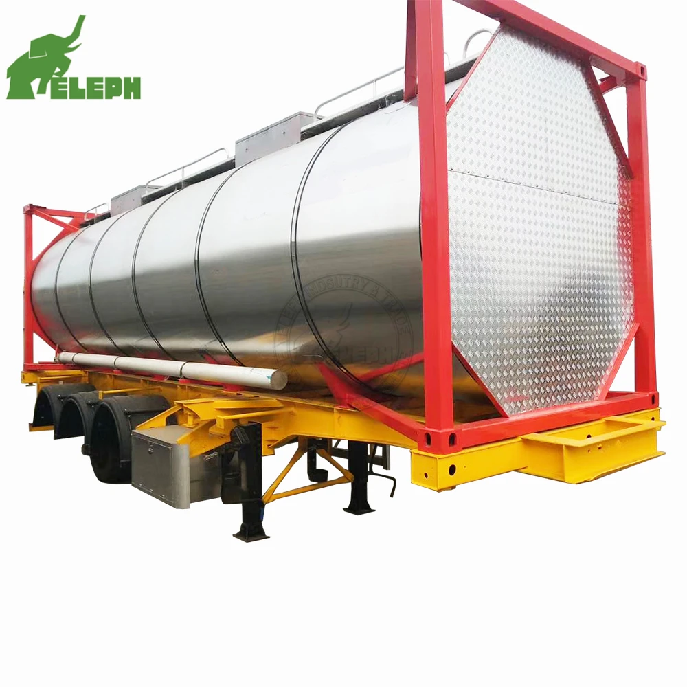 50 M3 Insulated Fuel Tank Semi Trailer Aluminum Alloy Tank Container