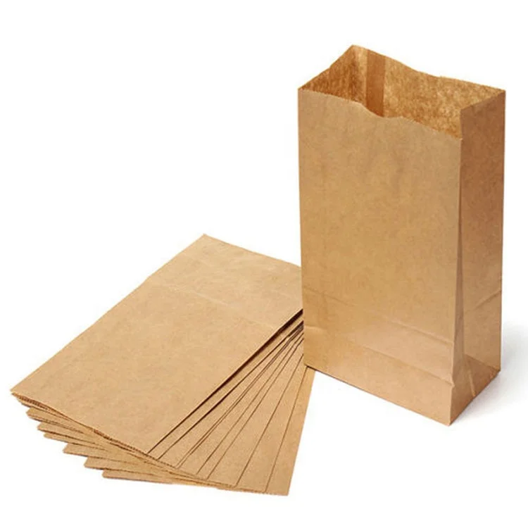 Recyclable take away fast food using glassine african wax kraft print paper bag