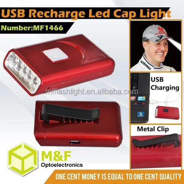 Best Selling Hot Chinese Products USB Mining Clip-on LED Cap Lamps Light