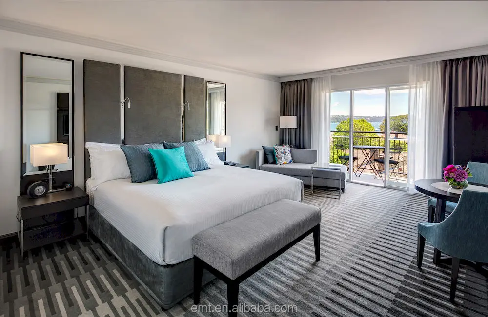 Memolissale Bedroom Set Hilton Hampton Inn Horingfurniture Wood Modern Bedroom Usa Standard Customized Solid Gold Color 8mmoom 3