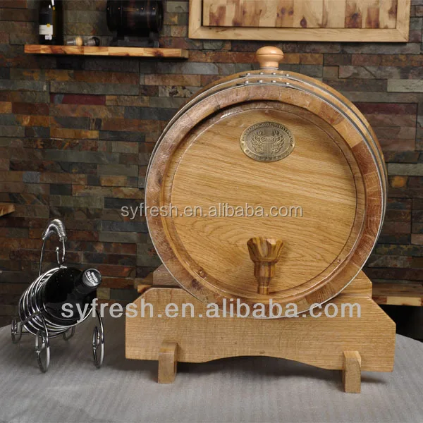 china factory1L 2L 5L OAK wooden wine whiskey barrel