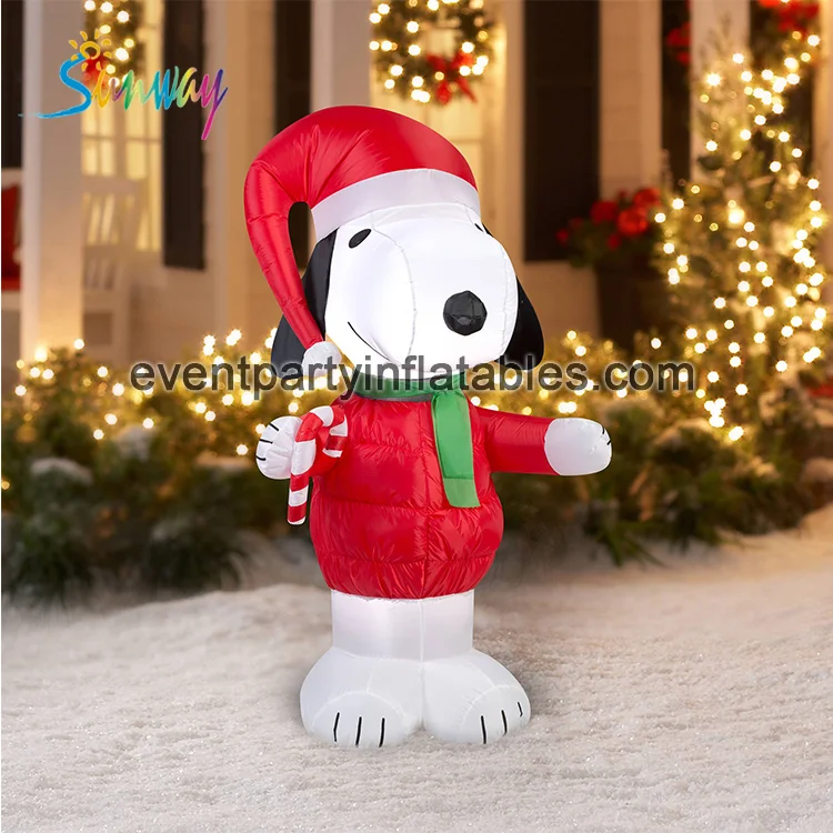 Outdoor Courtyard inflatable Christmas Decoration Led Animated Yard Inflatable small Christmas tree snowman for decor.