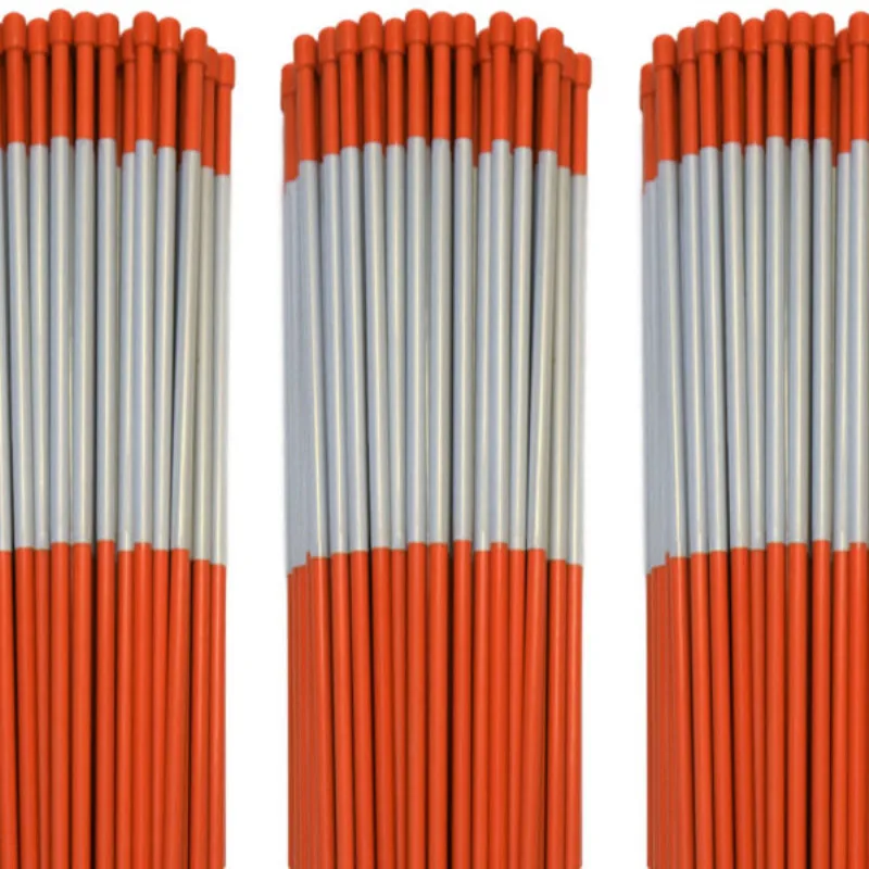 Factory Price Fiberglass FRP Plastic Driveway Marker with Reflective Tape and Pointed End