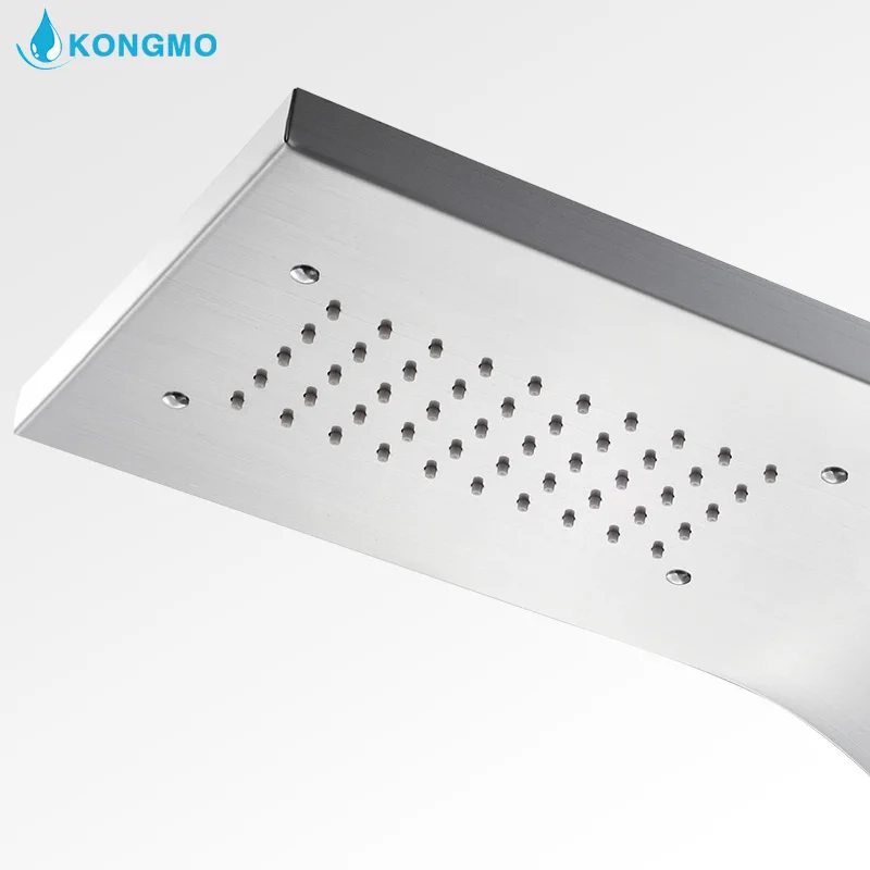 
colonne hydromassage douche bathroom brushed shower tower wall panel 6011 