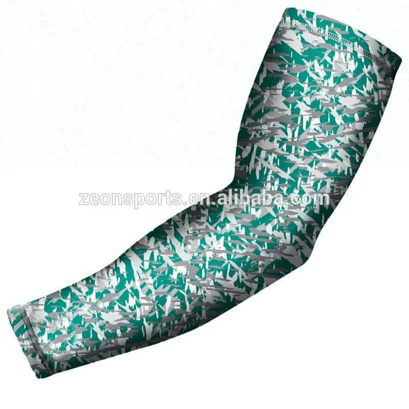 wholesale solid blank white breathable sports kids youth adults arm sleeves