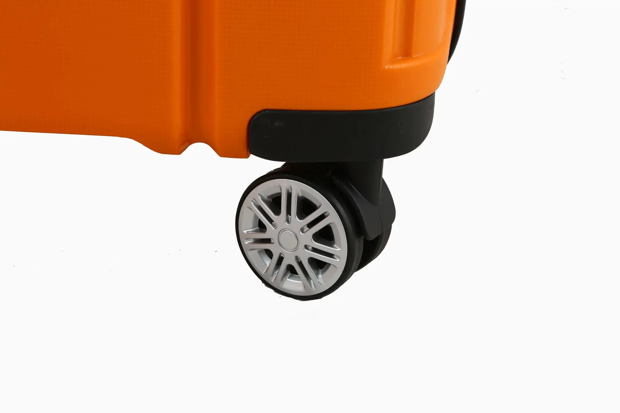 British style unique travel suitcase orange PP girls luggage for travel or business trips