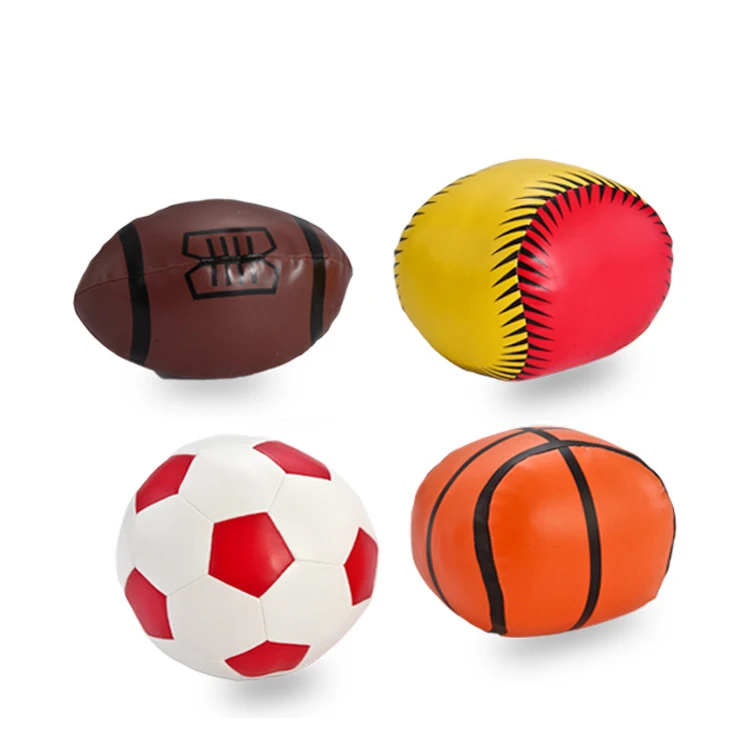Stuffing cotton ball set PVC baby toy balls filled soft sports ball