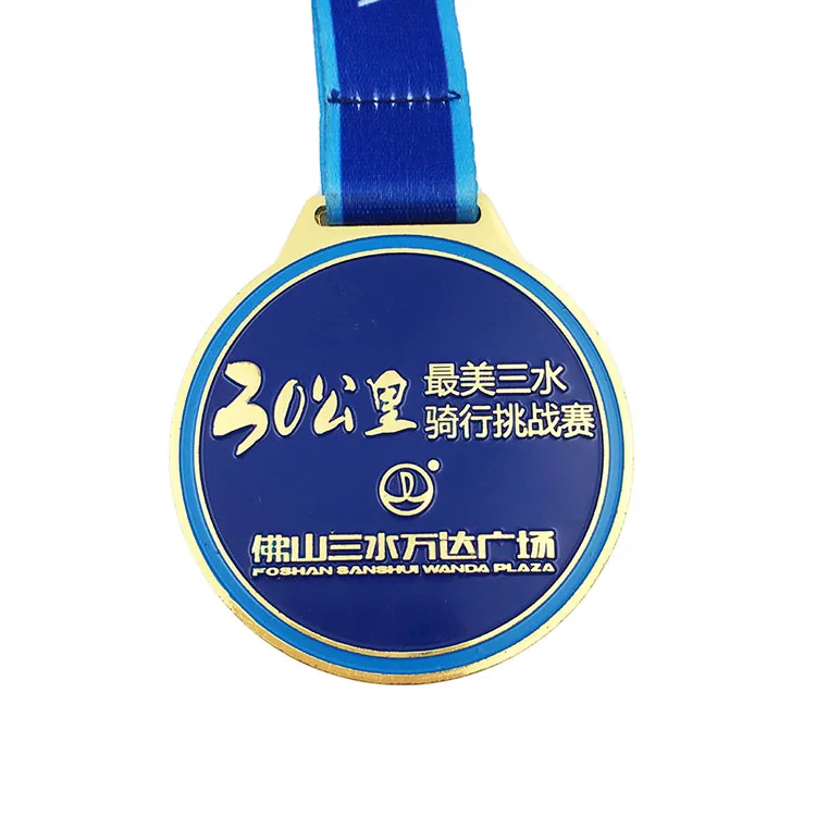 Custom  Metal Sport Race Ironman Triathlon Running Medal