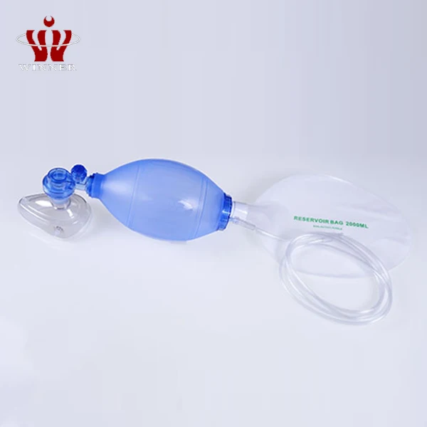Artificial emergency manual oxygen breath resuscitator