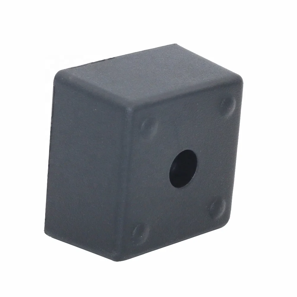 top quality 1.6 inch square plastic sofa feet