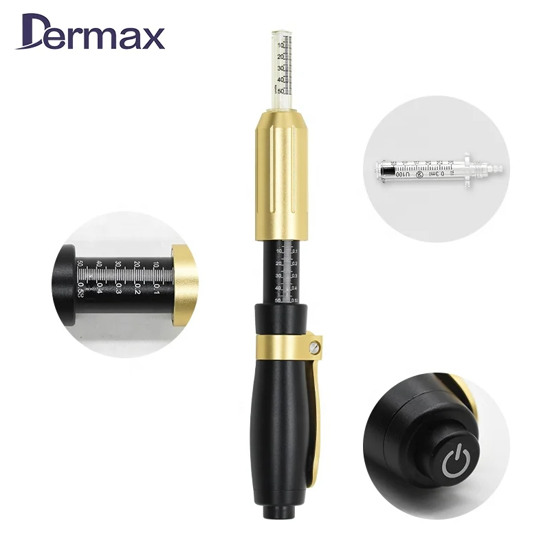 Dermax Needle-free Injection mesotherapy ha hyaluronic acid pen gun dermal filler injector and white Ampoule for hyaluronic pen